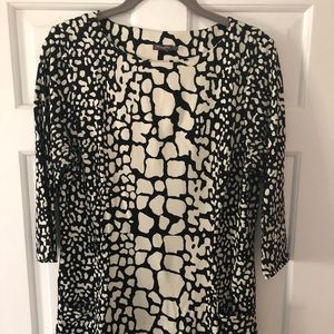 JMcLaughlin animal print giraffe tunic Sz Large